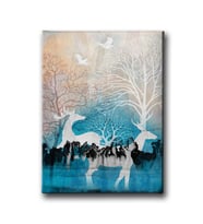 Geyikli Modern Canvas Tablo MİND455