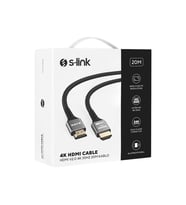 S-LINK SLX-HD4K20 20 Mt Metal v2.0 4K (4096*2160) 60Hz HDMI Kablo
