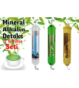 Lotto Filters  Mineral,alkalin Detoks 3'lü Filtre Seti