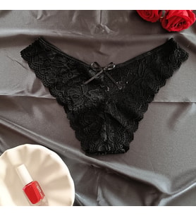 Lara Full Dantel Önü Fiyonk Detaylı Bikini Model Külot