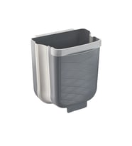 GRİ KATLANABİLİR MUTFAK ÇÖP KOVASI 6LT (5690)