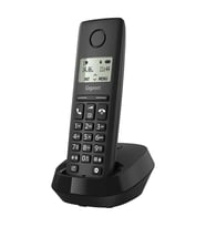 Gigaset Pure 100 Siyah DECT Telsiz Telefon - 14 Saat Konuşma 50 Kişilik Rehber Kapasitesi