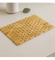 Bambu Ahşap Kaymaz Banyo Paspası 42x62 cm