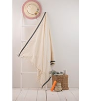 Sungate Peştemal (Ekru) %60 Pamuk %40 Bambu 95x180cm. Banyo Havlusu, Plaj Havlusu