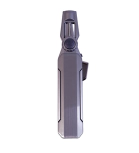 Parmida Tek Torch Pürmüz Oynar Başlıklı Gunmetal Masa Tipi Metal Puro Çakmağı - TR9242