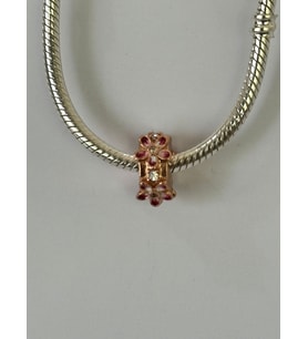 Fubena Rose Çiçek Klips Charm