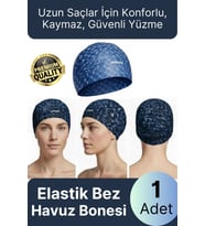 #Bone Konforlu Tasarım Su Geçirmez Kaymaz Spor Yüzücü Havuz Deniz Şapkası Elastik Bez Yüzme Bonesi