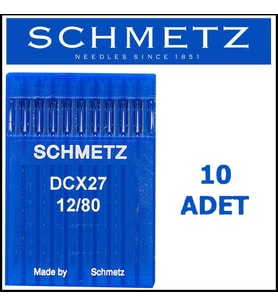 Schmetz Dcx27 Ses Overlok Makinesi İğnesi 12/80 Numara