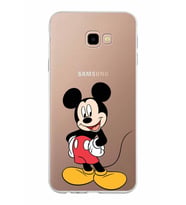 Samsung Galaxy J4 Plus Kapak Mickey Mouse Tasarımlı Şeffaf Silikon Kılıf