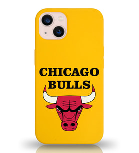 Apple iPhone 13 Mini  Lansman Kılıf Chicago Bulls Tasarımlı Altı Kapalı İçi Kadife Kaplı  Kapak (Şeffaf)