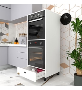 Kenzlife fırın dolabı naime byz 145*60*56 mutfak çekmeceli ayaklı banyo kiler ofis