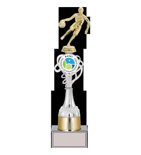 ODAK KUPA - Figürlü Kupalar - Basketbol Kadın Figürlü Kupalar FG-036 B - 39 cm