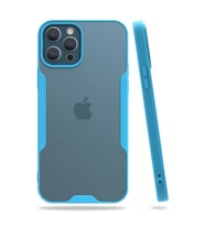 Apple İphone 12 Pro Max Kılıf Platin Silikon - Mavi