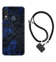 Tecno Spark 8T Kılıf Resimli Boyun Askılı İpli Desenli Silikon Series Karmaşık 1874