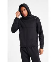 Erkek Fermuarlı Kapüşonlu Sweatshirt 25N-1163 (Siyah)