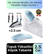 Eva Bellek Köpük Stoma Ortopedik Boy Uzatıcı Spor Ayakkabı Topuk Yükseltici Köpük Tabanlık 2.5 Cm