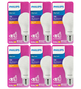 (6 Adet) Philips 13W Sarı Işık E27 Duylu (Kalın Duy) Led Ampul