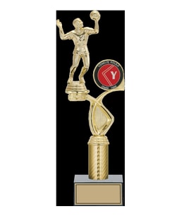 ODAK KUPA - Figürlü Kupalar - Voleybol Erkek Figürlü Kupalar FG-015 C - 35 cm