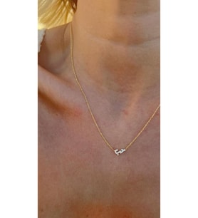 Arapça Aşk Kolye Love 925 Ayar (Gold)