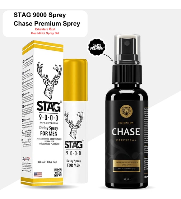 Stag 9000 Geciktiriçi Sprey - Chase Premium Geçiktrici Sprey - A Kalite