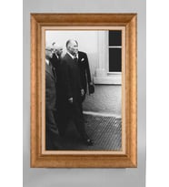 Altın Varaklı Paspartulu Çerçeveli Atatürk Tablo sd451