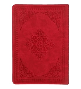 VICTORIA'S JOURNALS 1187 VINTAGE OLD BOOK 12x17cm 80gr.128YP. ÇİZGİLİ DEFTER MAT KIRMIZI