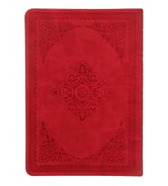 VICTORIA'S JOURNALS 1187 VINTAGE OLD BOOK 12x17cm 80gr.128YP. ÇİZGİLİ DEFTER MAT KIRMIZI