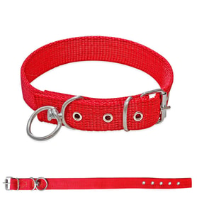 Savex Dokuma Köpek Boyun Tasması Kırmızı 4*70 cm