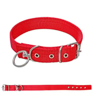 Savex Dokuma Köpek Boyun Tasması Kırmızı 4*70 cm