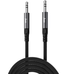 Stereo 3.5mm TRS Jack Örgülü Aux Ses Kablosu 1 Metre