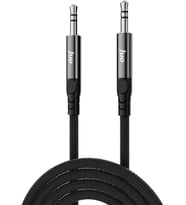 Stereo 3.5mm TRS Jack Örgülü Aux Ses Kablosu 1 Metre