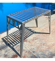 Kamp Ayısı® NorrGrill™ Ateş Üstü Ayaklı Izgaralı Katlanır Kamp Piknik Masası