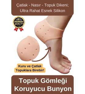Ultra Rahat Çatlak Nasır Diken Esnek Silikon Tabanlık Gömlek Topuk Çorabı Koruyucu Bunyon 1 Çift