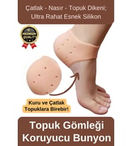 Ultra Rahat Çatlak Nasır Diken Esnek Silikon Tabanlık Gömlek Topuk Çorabı Koruyucu Bunyon 1 Çift