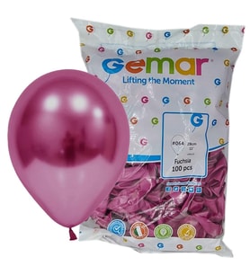 Gemar Parti Doğum Günü Organizasyon Balon - 28 Cm. - Koyu Pembe Fuşya Renk - 100 Adet