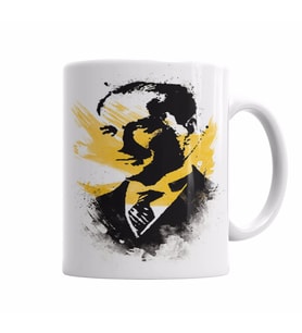 Mustafa Kemal Atatürk 01 Kupa Bardak Porselen