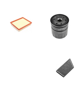 Bosch Filtre Bakım Seti Peugeot 206 2.0 Benzinli 1998-2009 135 Beygir Hava + Yağ f. + Polen Filtre Sion