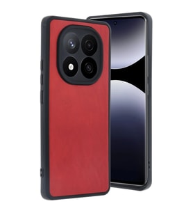 Xiaomi Redmi Note 14 Pro 5g Kılıf Aras Deri Kapak - Kırmızı