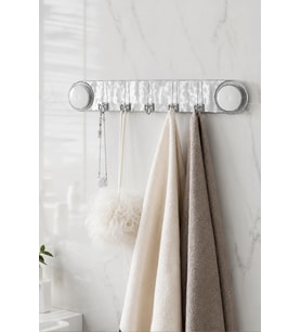 Vakumlu Yapışkanlı Askılık Güçlü Duvar Askısı Delme Gerektirmez Mutfak Banyo Havlu Askılığı Su Geçirmez Çok Amaçlı Organizer Askı