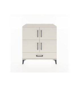 Hyperion Şifonyer 2 Raflı Tek Çekmeceli 4 Kapaklı 88x44x96 Aytaşı-Aytaşı