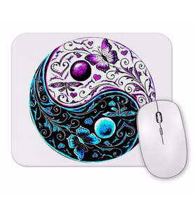 Ying Yang Mouse Pad