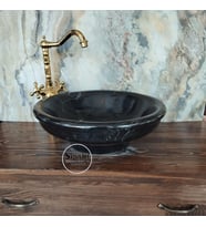 Toros Siyah İnce Ayaklı Lavabo