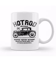 Hot Rod Old School Kupa Bardak Porselen