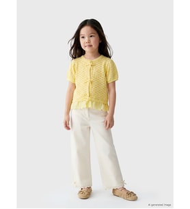 LCW Kids Ekru Standart Kalıp Kız Çocuk Pantolon