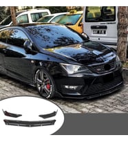 Seat ibiza Ön Lip Parlak Siyah 3 Prç Brabus Kırılmaya Dayanıklı ABS 2009 - 2016