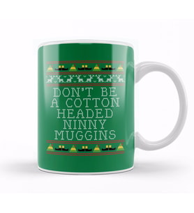 Ninny Muggins Elf Quote Christmas Knit Kupa Bardak Porselen