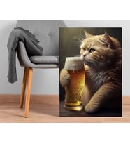 BK Gift  Beer Tasarımlı Kanvas Tablo-1 Ev Dekorasyonu, Ev Hediyesi