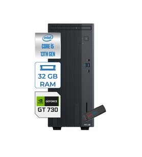 Asus Expertcenter P500MV Intel Core İ5-13420H 32GB Ddr5 2tb SSD WIN11HOME 4GB/GT730 Minitower Masaüstü Bilgisayar WD5136216512B0DH14+Zettausbbellek