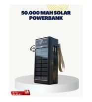 Güneş Panelli Powerbank – LED Aydınlatma ve Dijital Şarj Göstergeli