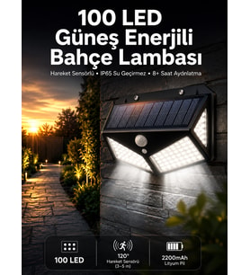 Solar Sensörlü Duvar Lambası Bahçe Lambası Parlak Beyaz Işık Suya Dayanıklı